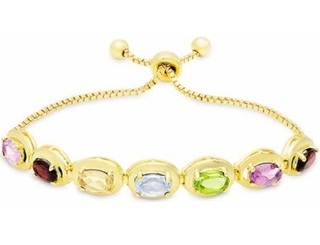 Gold Platted Gemstone Bracelet