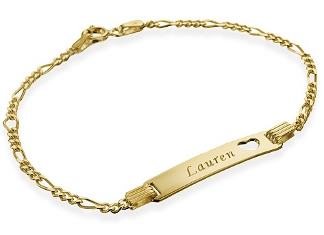Engraved Gold Platted Bracelet