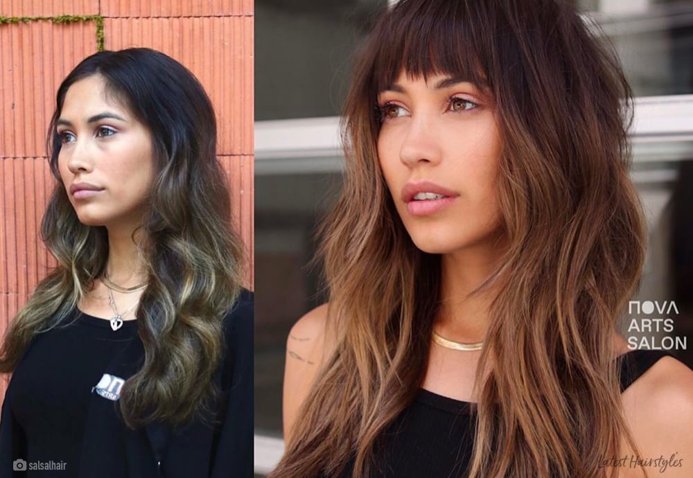 50 Trendy &amp; Easy Long Layered Hair with Bangs for 2023