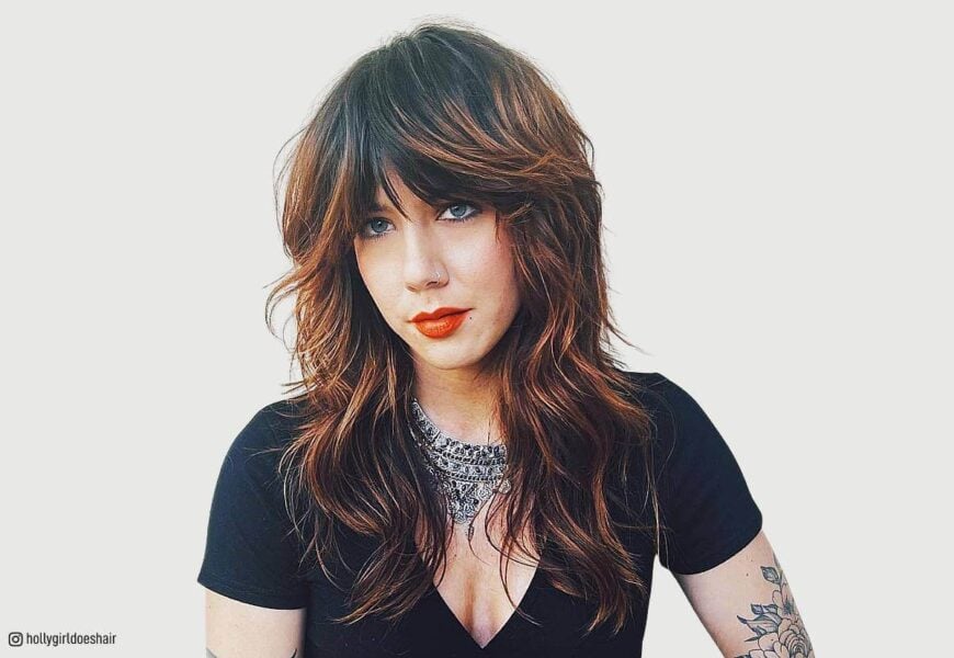 62 Cute Ways to Get Long Hair With Bangs