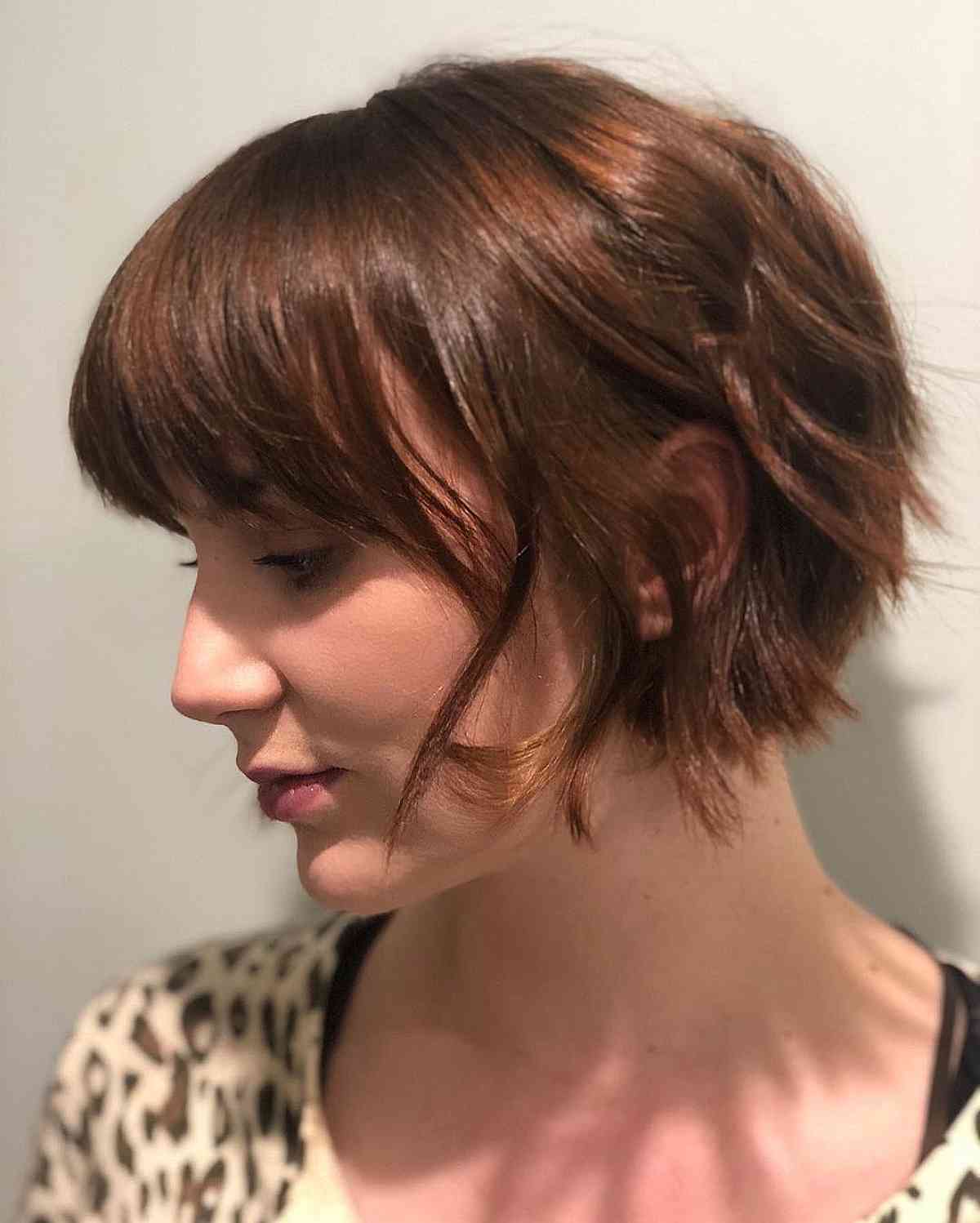 16 Edgy Jaw-Length Choppy Bobs Women Are Getting Right Now