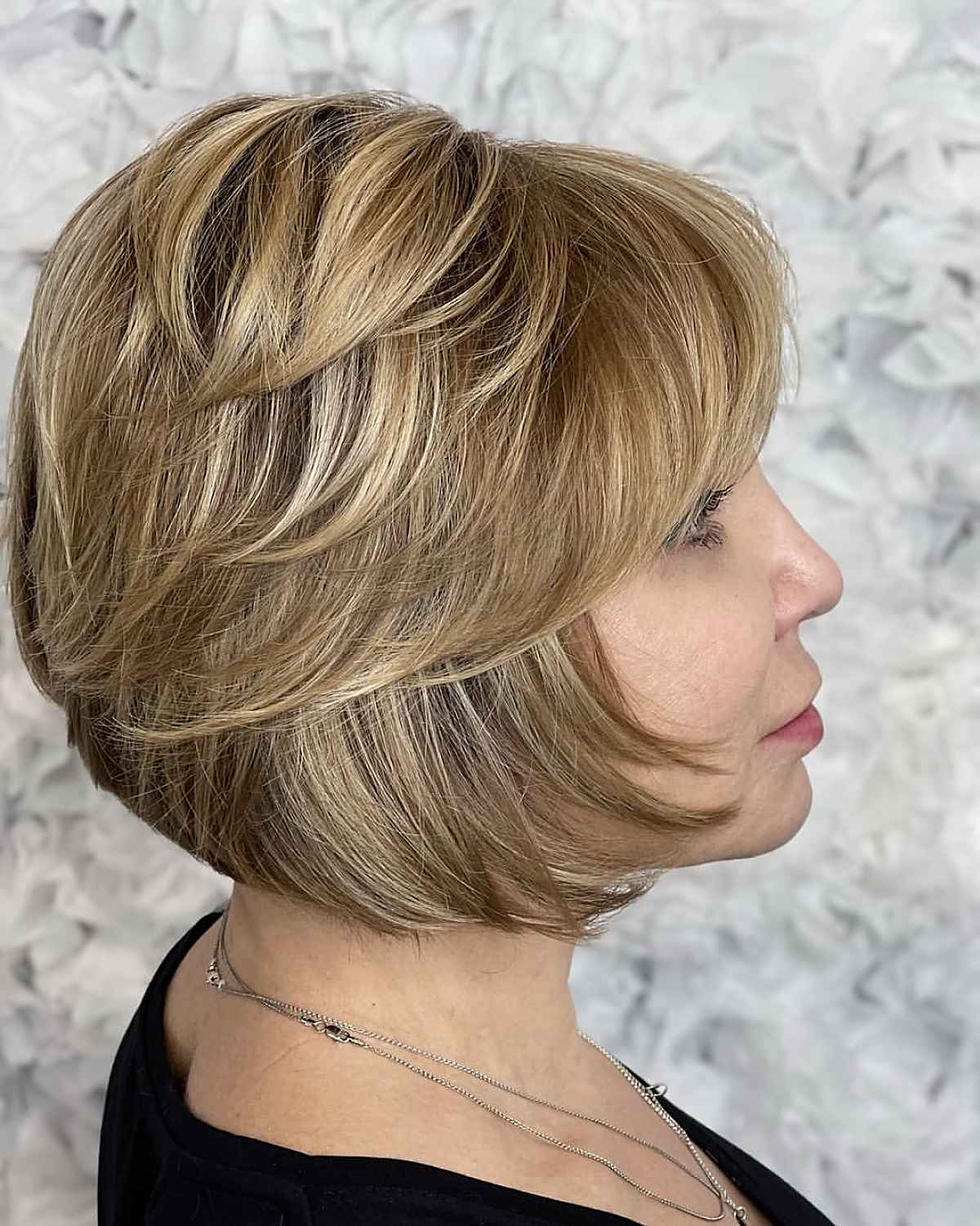 19 Cutest Chin-Length Layered Bobs for a Fresh, Short Look