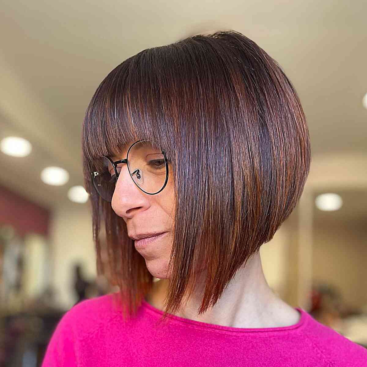 26 Best A-Line Bob with Bangs for a Modish Look