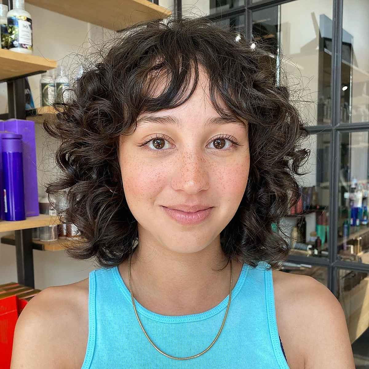 16 Trendiest Curly, Shaggy Lob Haircuts for Curly-Haired Women