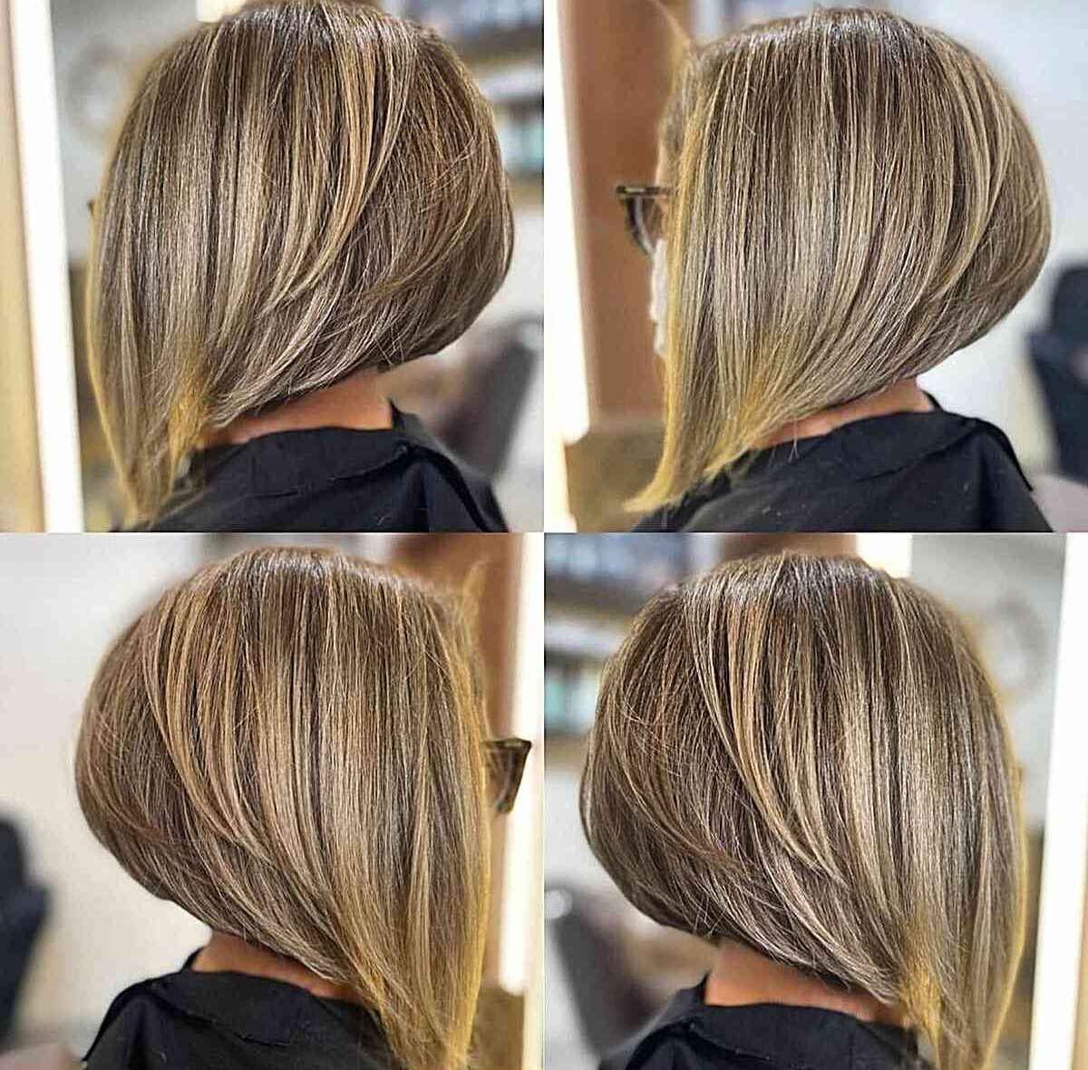 25 Coolest Ways to Get an Angled Bob with Layers