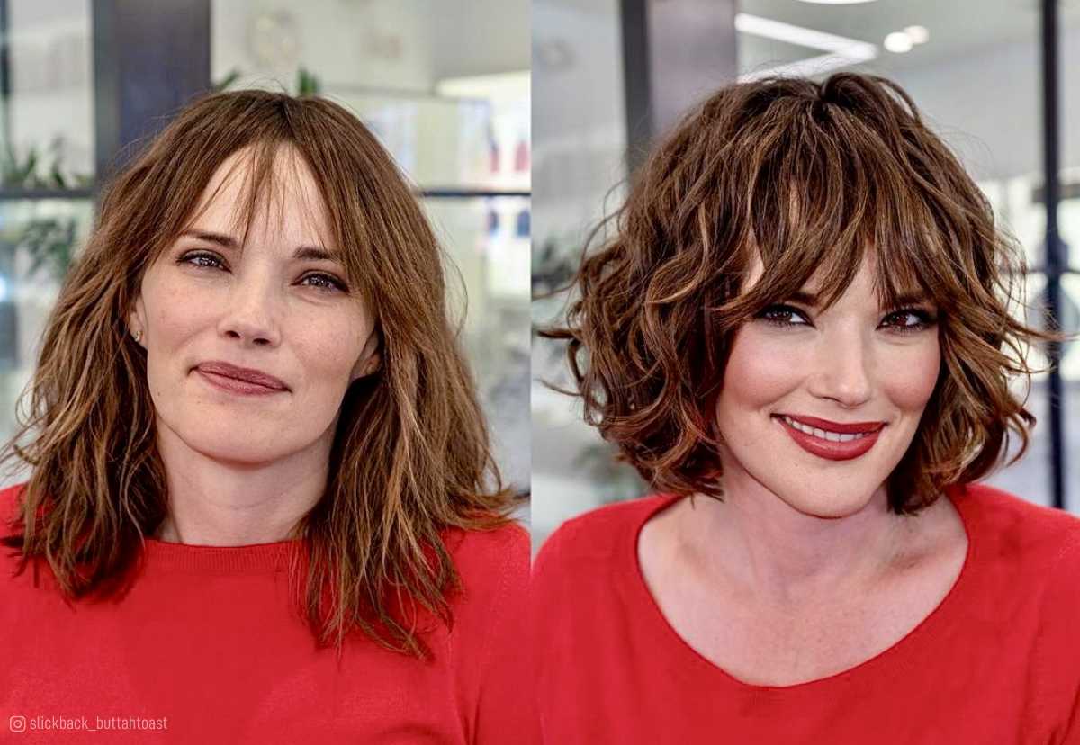 25 Cutest Wavy Bobs with Bangs Women Are Getting Right Now