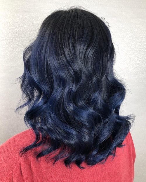 21 Most Amazing Blue Black Hair Color Looks of 2023