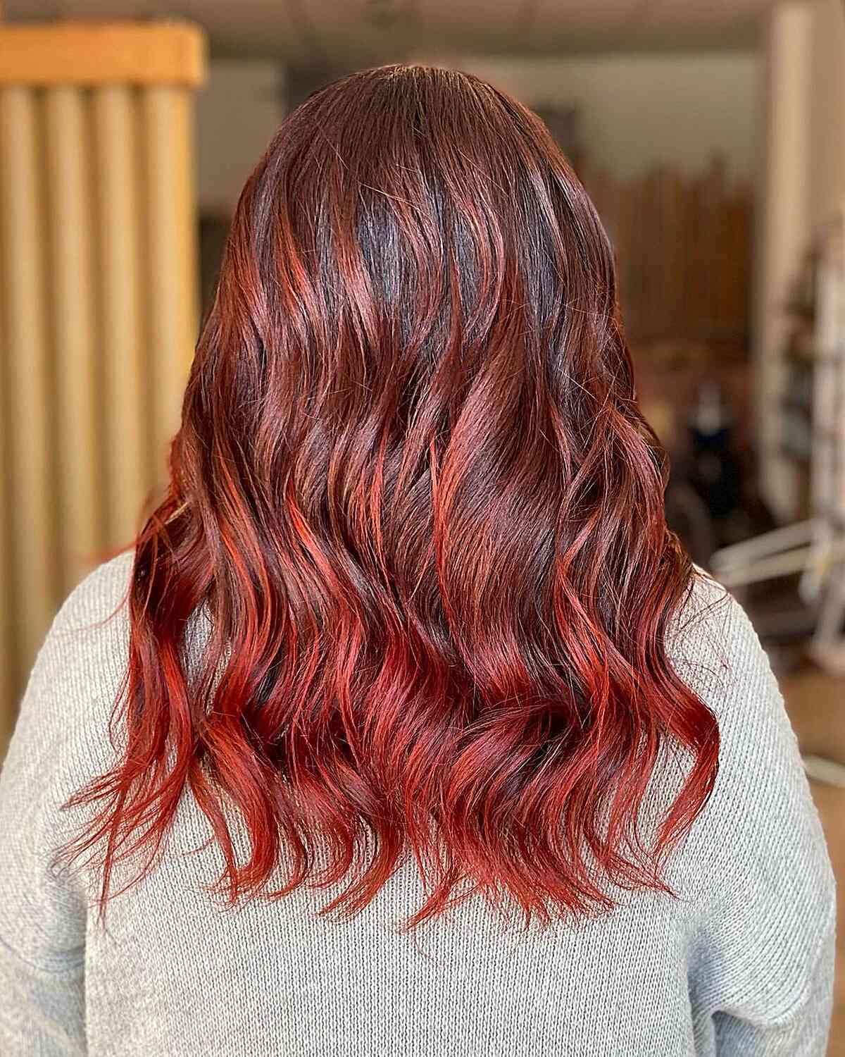 25 Incredible Ways to Get Red Balayage on Brown Hair Right Now