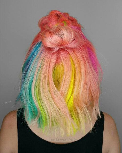 76 Photos of Rainbow Hair Ideas to Consider for 2023