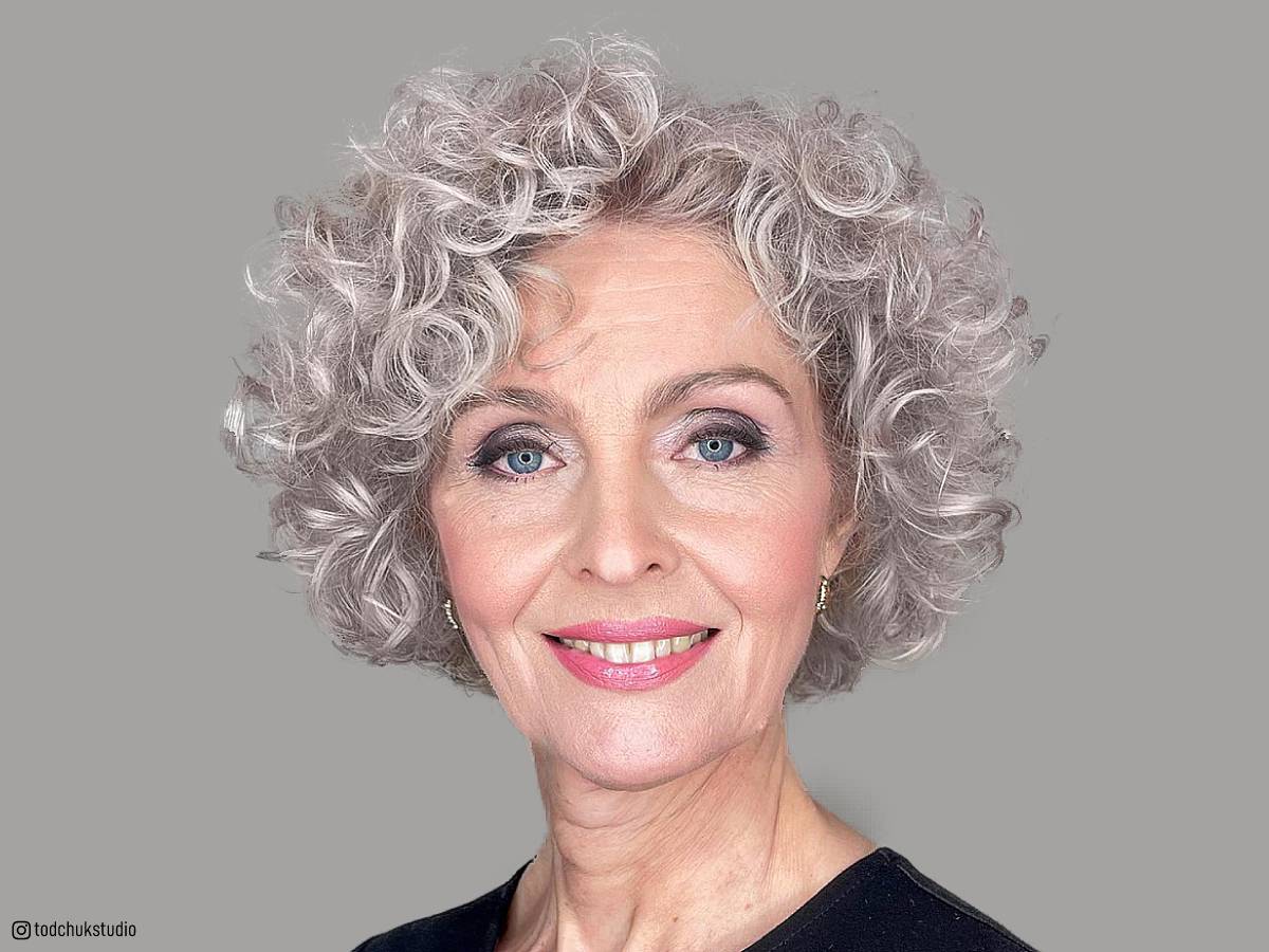 27 Incredibly Stylish Short, Curly Hairstyles for Older Women in 2023