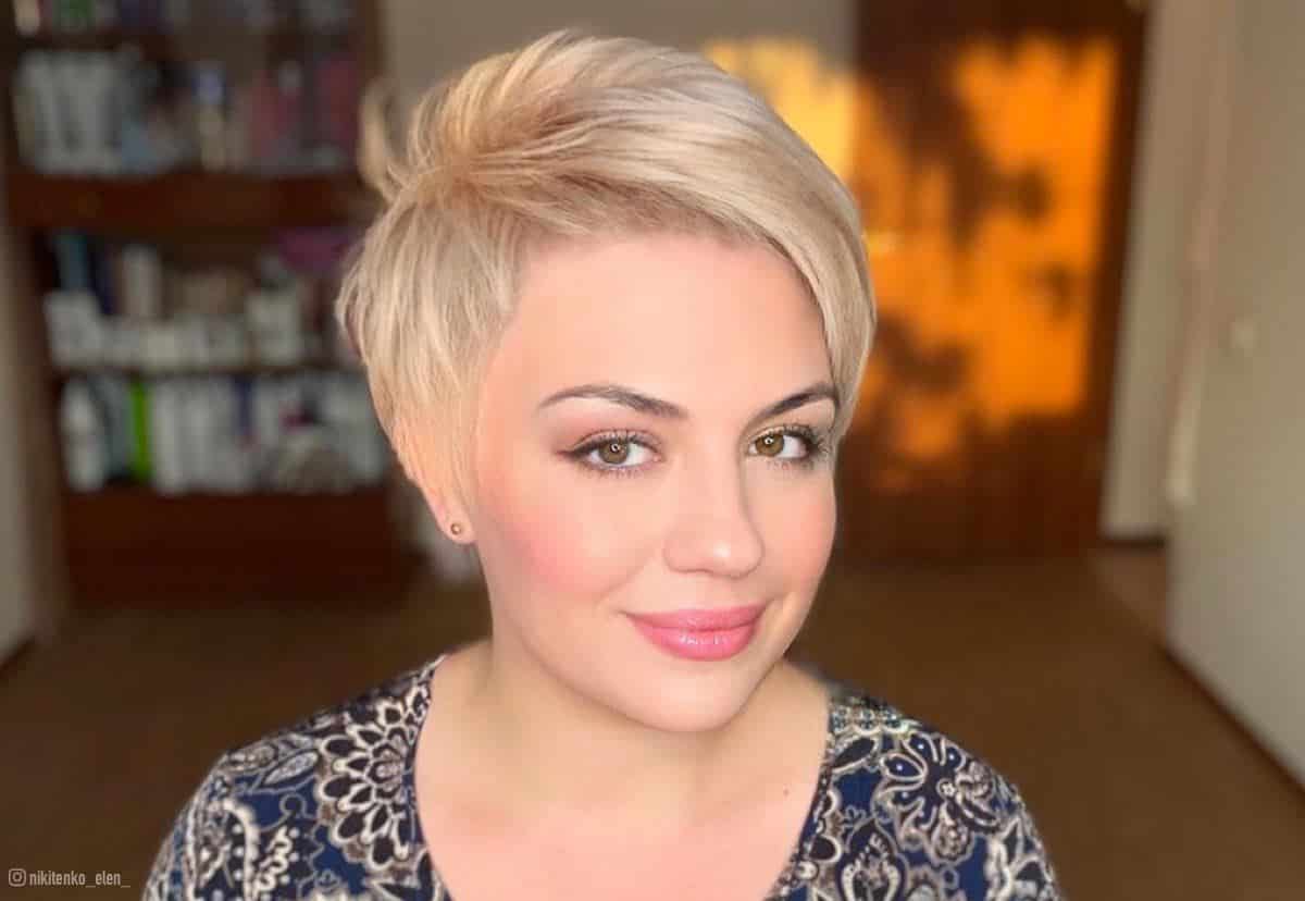 42 Best Short Hairstyles for Round Faces to Look Slimmer