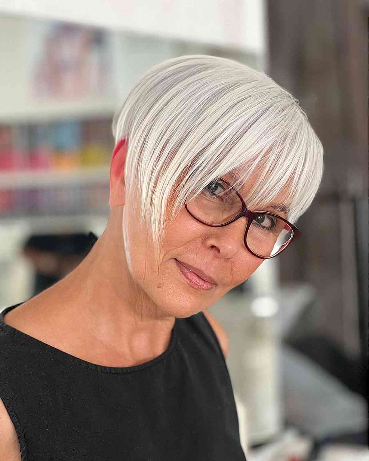 28 Most Flattering Pixie Cuts for Older Ladies with Glasses