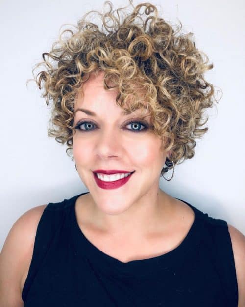41 Best Short Curly Hair with Bangs to Try This Year