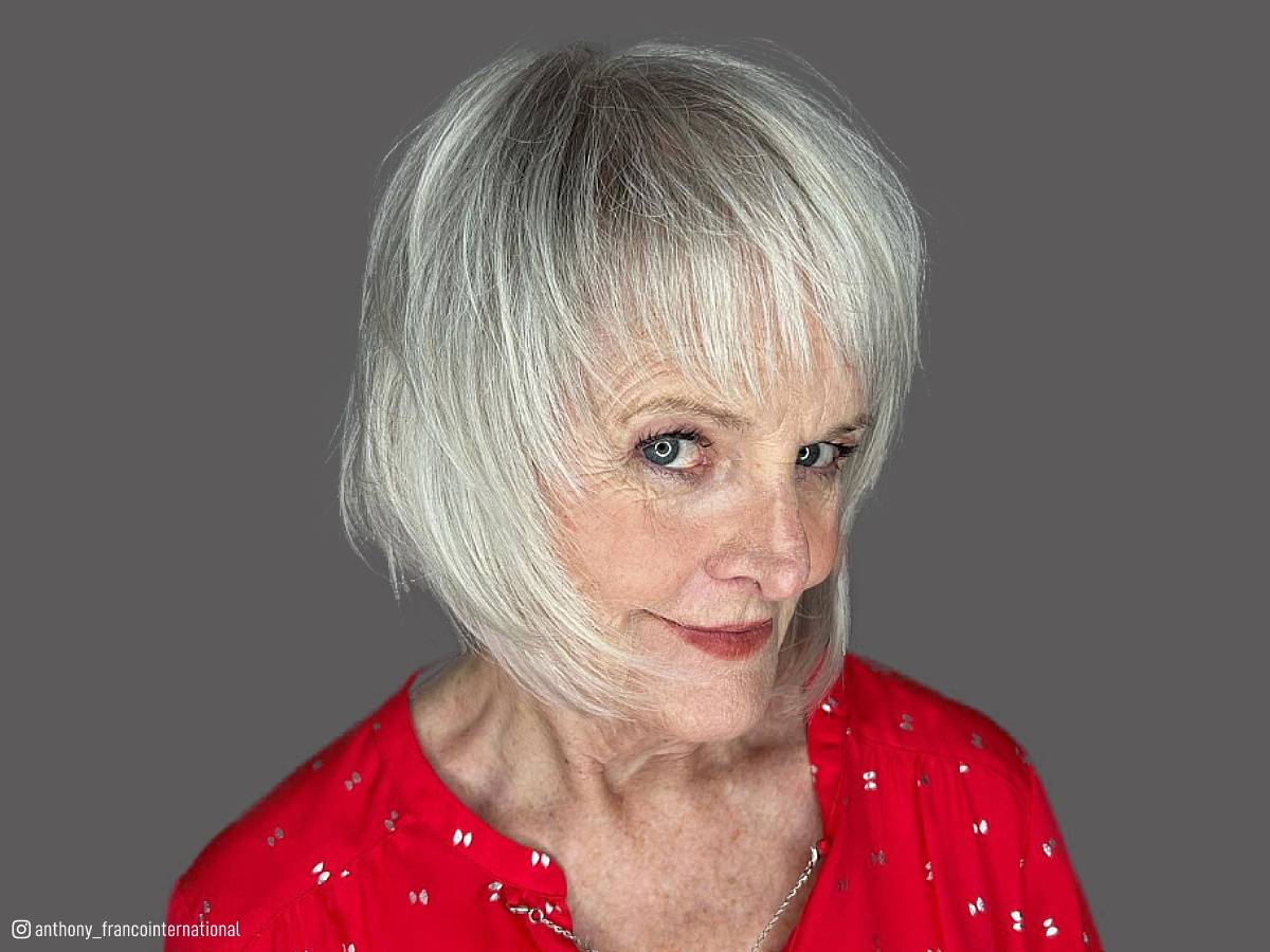 38 Stunning Chin-Length Hairstyles Every Woman Over 60 Should Try