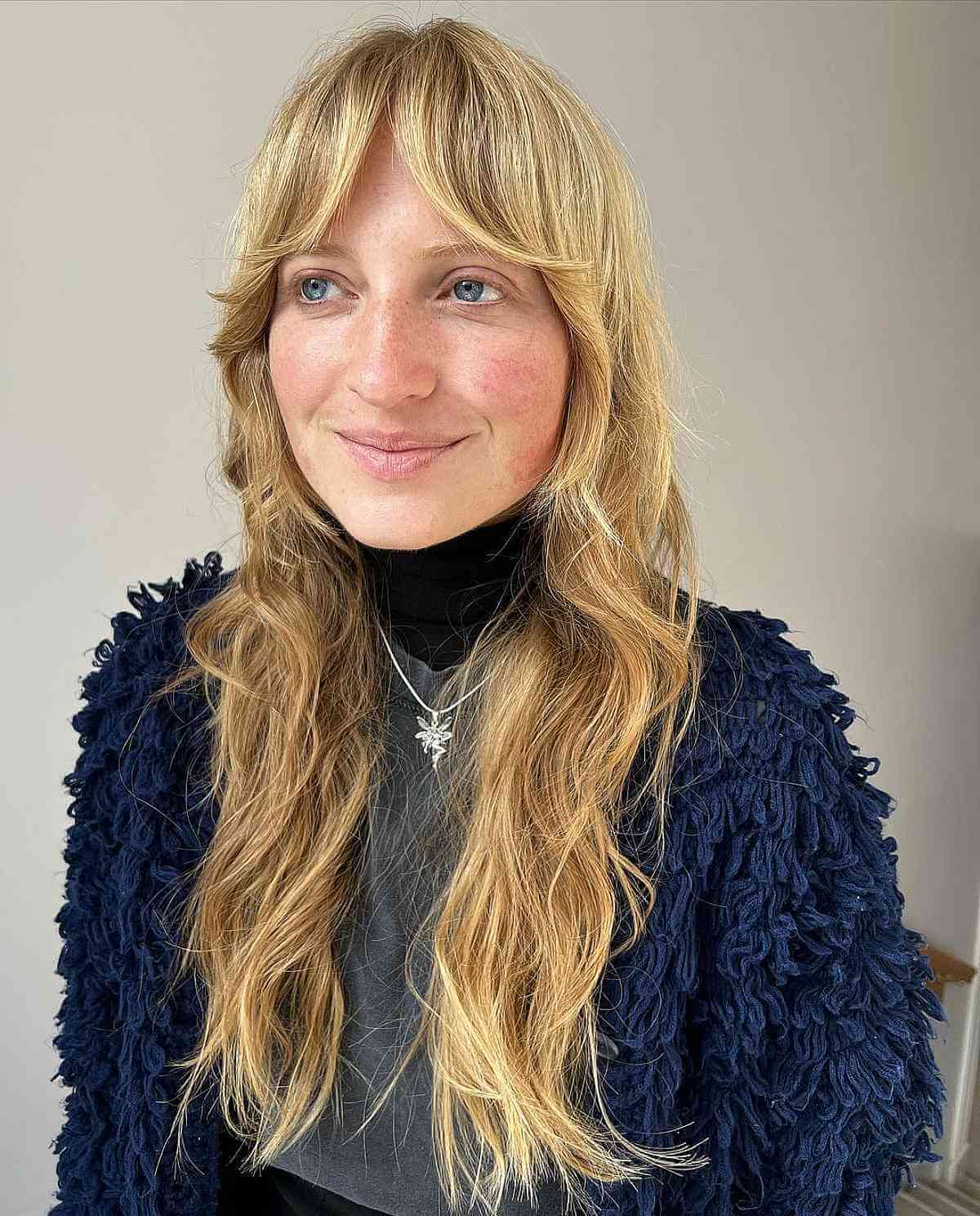 37 On-Trend Ways to Get a Shag with Curtain Bangs
