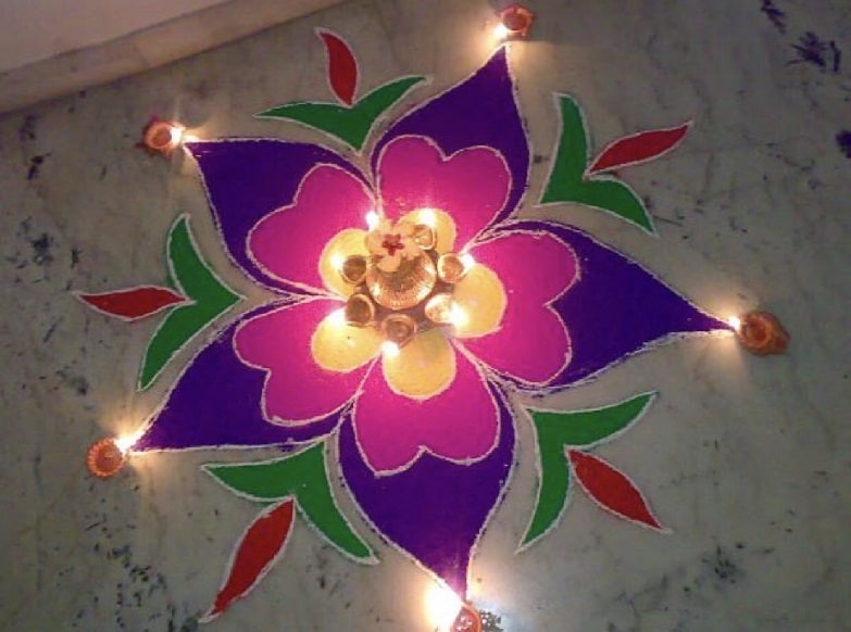 80+ Simple Rangoli Designs to Brighten Your Home 2025
