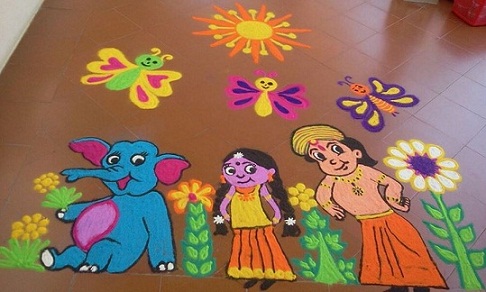 80+ Simple Rangoli Designs to Brighten Your Home 2025