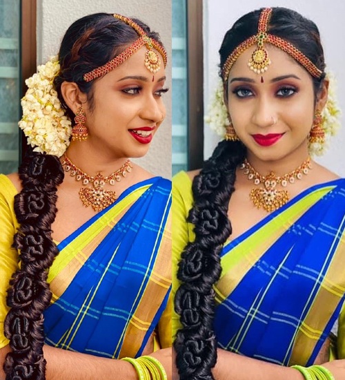 15 Different Bridal Hairstyles for South Indian Wedding 2025