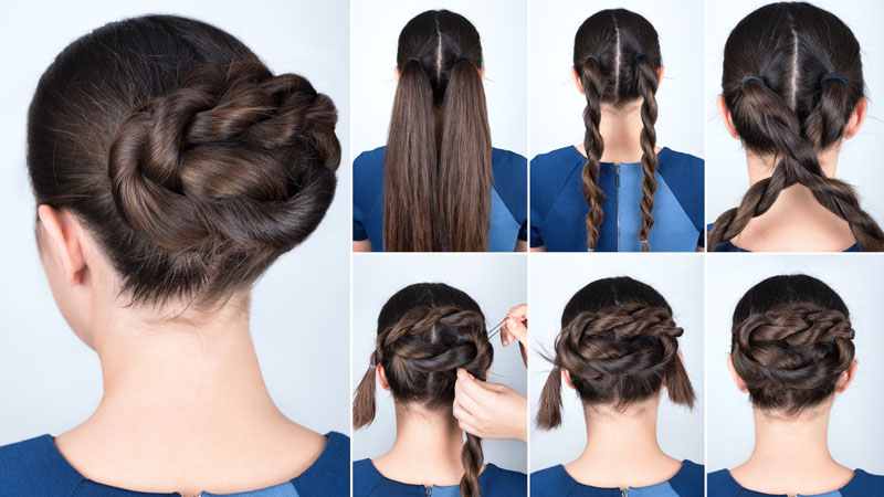 9 Must See Chignon Bun Tutorials with Detailed Pictures