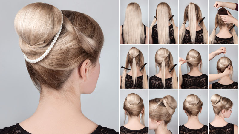 9 Must See Chignon Bun Tutorials with Detailed Pictures