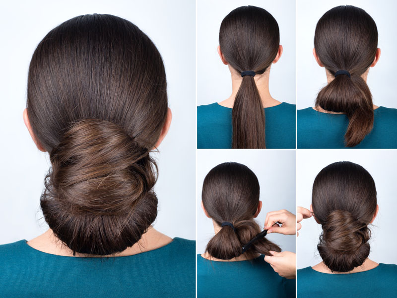 9 Must See Chignon Bun Tutorials with Detailed Pictures