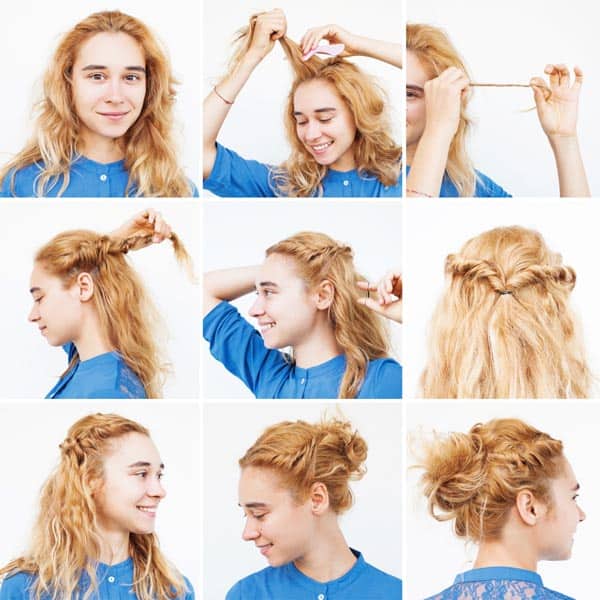 10 Simple Bun Hairstyles to Make at Home (Tutorials) | I Fashion Styles