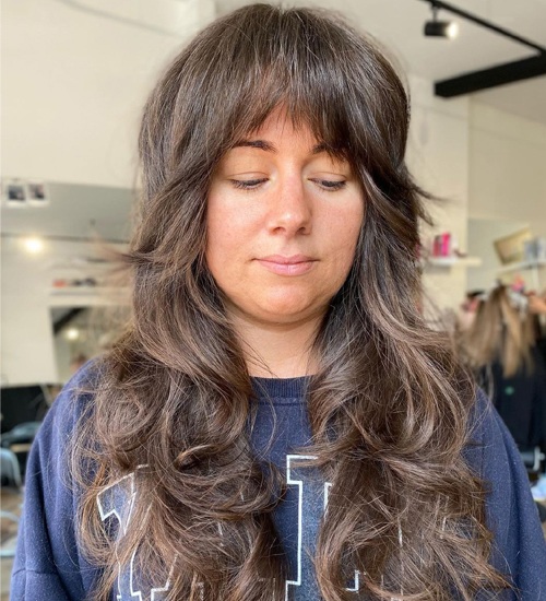 12 Simple and Trendy Long Hairstyles with Bangs in 2024