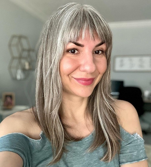 10 Best Styles for Medium Hairstyles with Bangs | I Fashion Styles