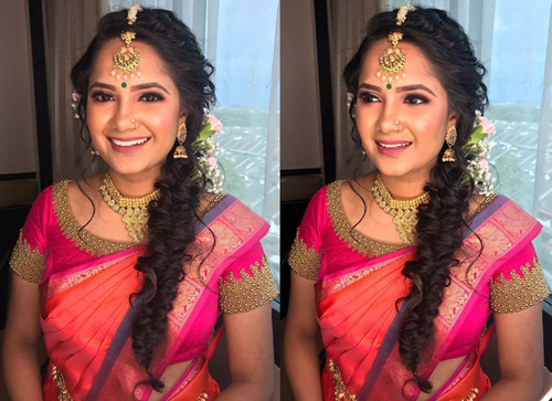 15 Best Hairstyles on Sarees for Round Face Girls | I Fashion Styles