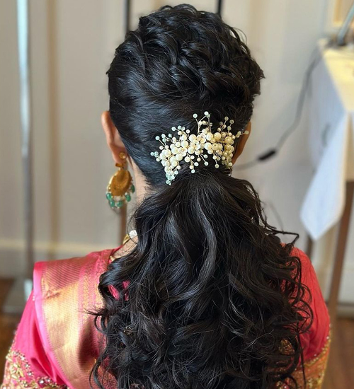 12 Charming Indian Wedding Reception Hairstyles | I Fashion Styles
