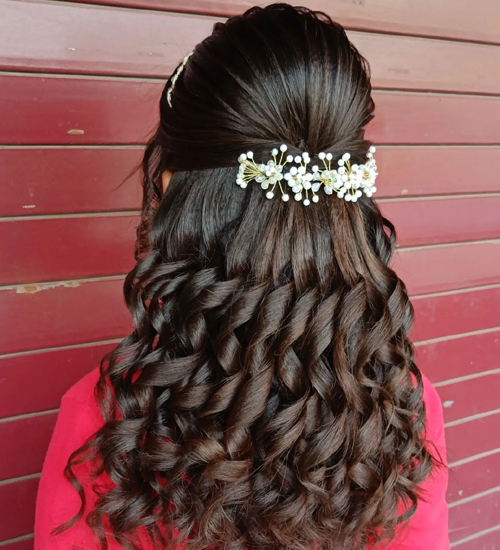12 Charming Indian Wedding Reception Hairstyles | I Fashion Styles