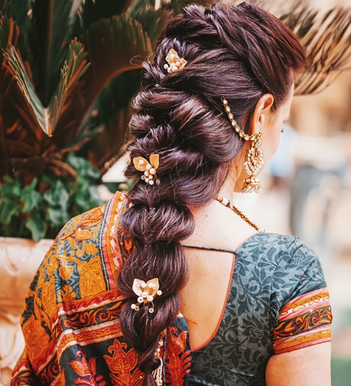 12 Charming Indian Wedding Reception Hairstyles | I Fashion Styles