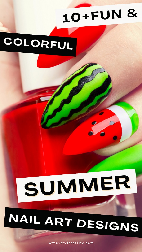 10+ Fun and Colorful Summer Nail Art Designs 2023