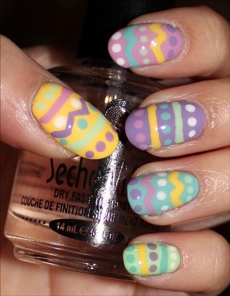 Easter Nail Art: 9 Simple Bunny and Egg Nail Designs Pics