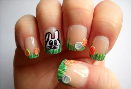 Easter Nail Art: 9 Simple Bunny and Egg Nail Designs Pics