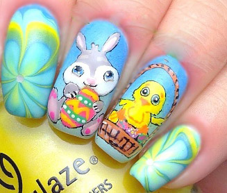 Easter Nail Art: 9 Simple Bunny and Egg Nail Designs Pics