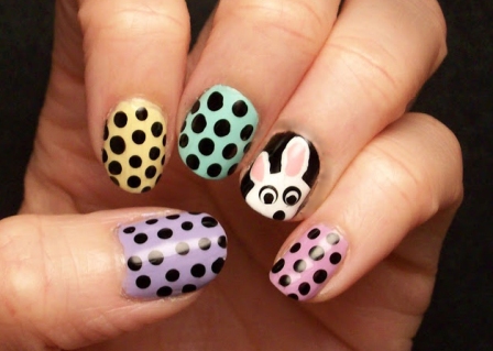 Easter Nail Art: 9 Simple Bunny and Egg Nail Designs Pics