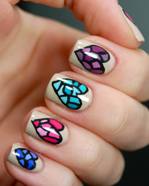 Fall in Love with These 10 Heart Nail Art Designs