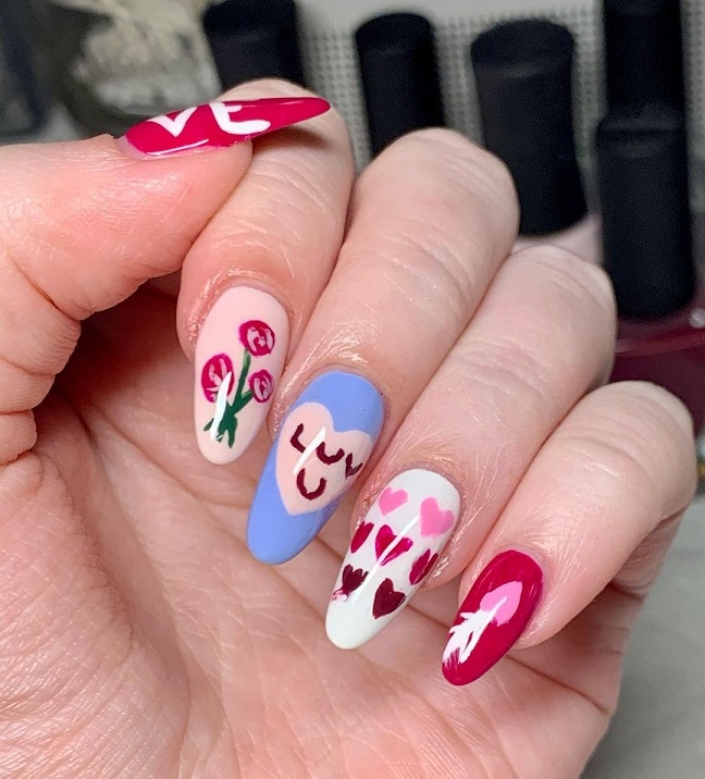 Fall in Love with These 10 Heart Nail Art Designs