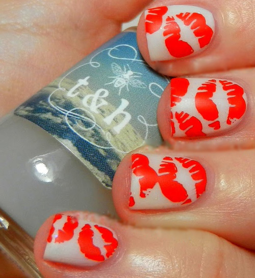 9 Fantastic Kiss Nail Art Designs with Pictures | I Fashion Styles