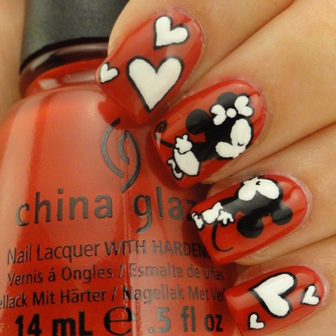 9 Fantastic Kiss Nail Art Designs with Pictures | I Fashion Styles