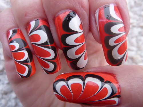 9 Pictures of Easy Water Marble Nail art Designs | I Fashion Styles