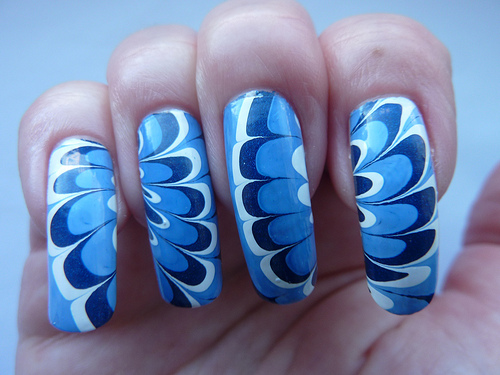 9 Pictures of Easy Water Marble Nail art Designs | I Fashion Styles