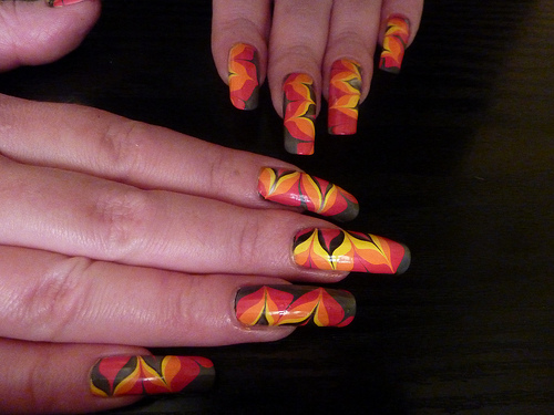 9 Pictures of Easy Water Marble Nail art Designs | I Fashion Styles