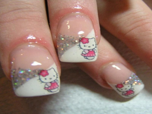 9 Cute and Easy Hello Kitty Nail Art Designs With Images | I Fashion Styles