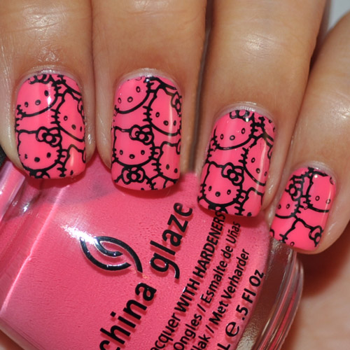 9 Cute and Easy Hello Kitty Nail Art Designs With Images | I Fashion Styles