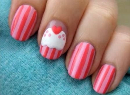 9 Beautiful Cupcake Nail Art Designs with Pictures | I Fashion Styles