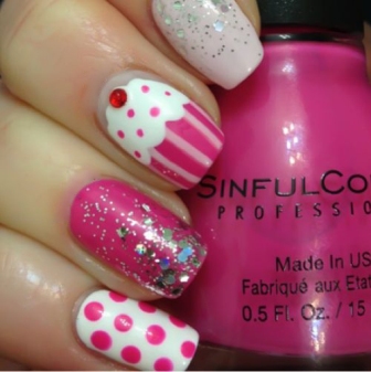 9 Beautiful Cupcake Nail Art Designs with Pictures | I Fashion Styles
