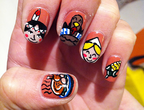 9 Easy Thanksgiving Nail Art Designs with Images | Style At Life