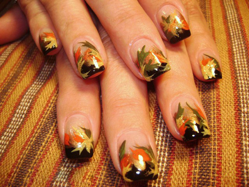 9 Easy Thanksgiving Nail Art Designs with Images | Style At Life